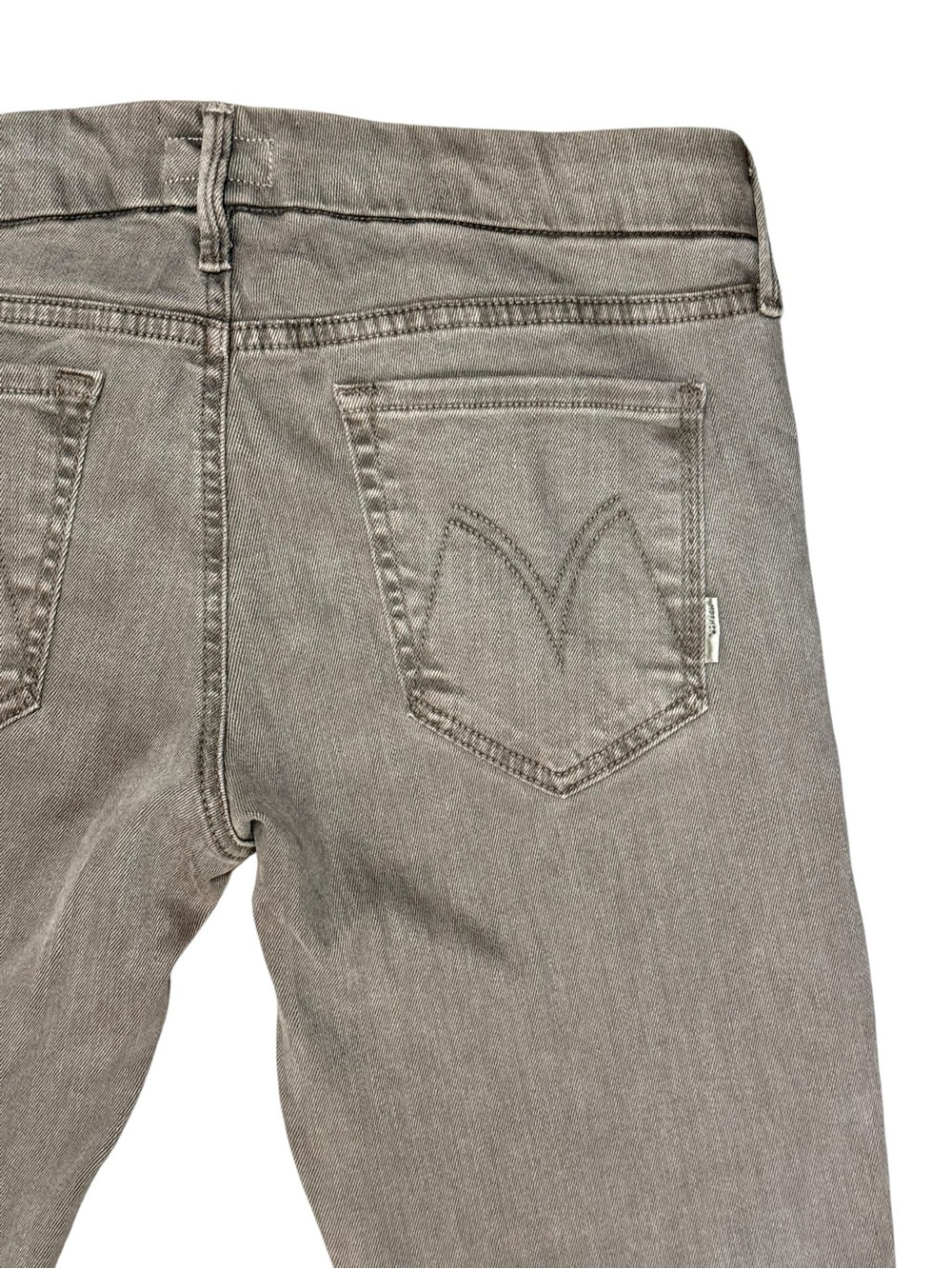 Mother The Looker Skinny Jeans Dye Clay Taupe Gray Stretch Denim Size 29 - Picture 5 of 11